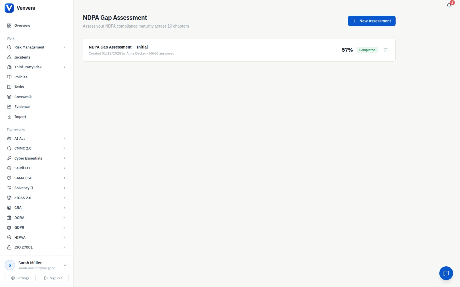/ GAP ASSESSMENT · every obligation, scored and prioritised