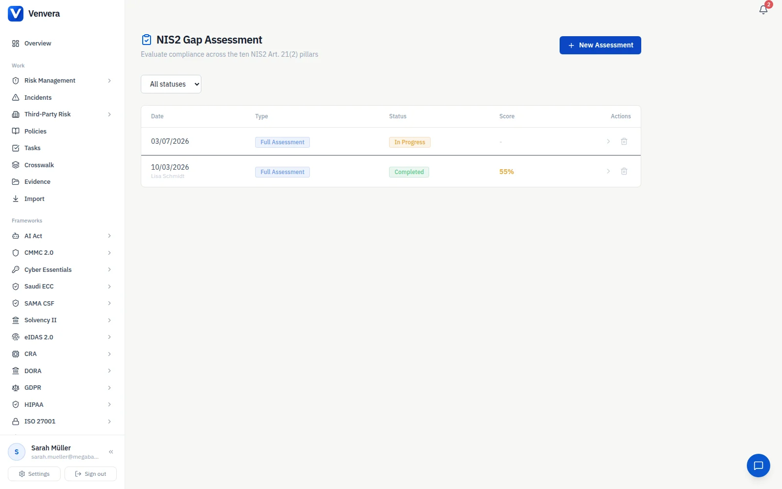 NIS2 gap assessment in a Vanta alternative, scoping the Article 21 measures NIS2 gap assessment in a Vanta alternative, scoping the Article 21 measures
